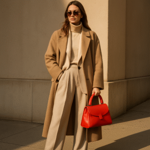 Neutrals Meet Bold Accents Fall 25 Fashion